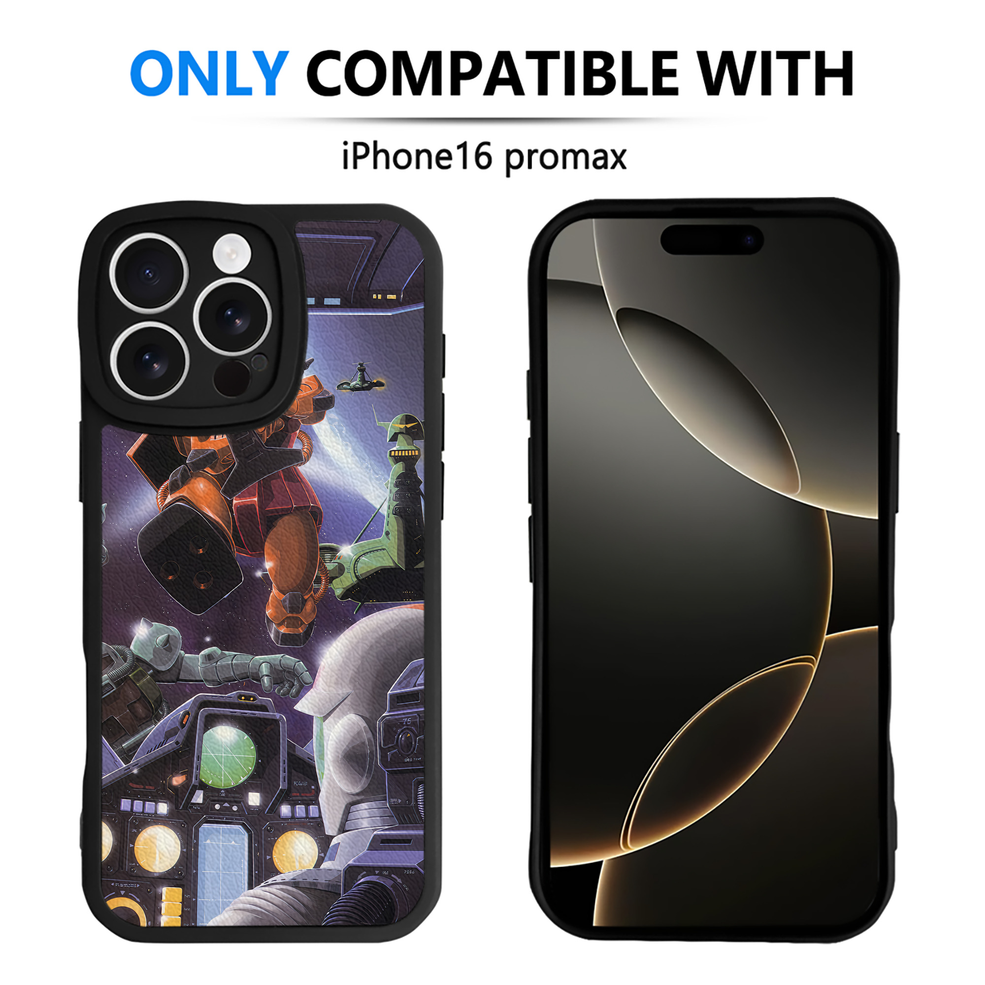（画像用） 機動戦士ガンダム Mobile Suit Gundam 【iPhone 16シリーズ対応】シリコンスマホケース（レザー調） 材質：シリコン